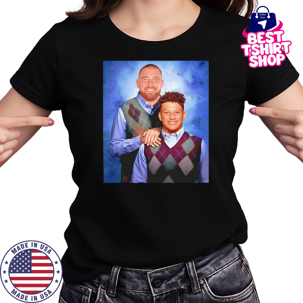 Travis Kelce and Patrick Mahomes Kansas City Chiefs NFL Step Brothers shirt Women's T-shirt