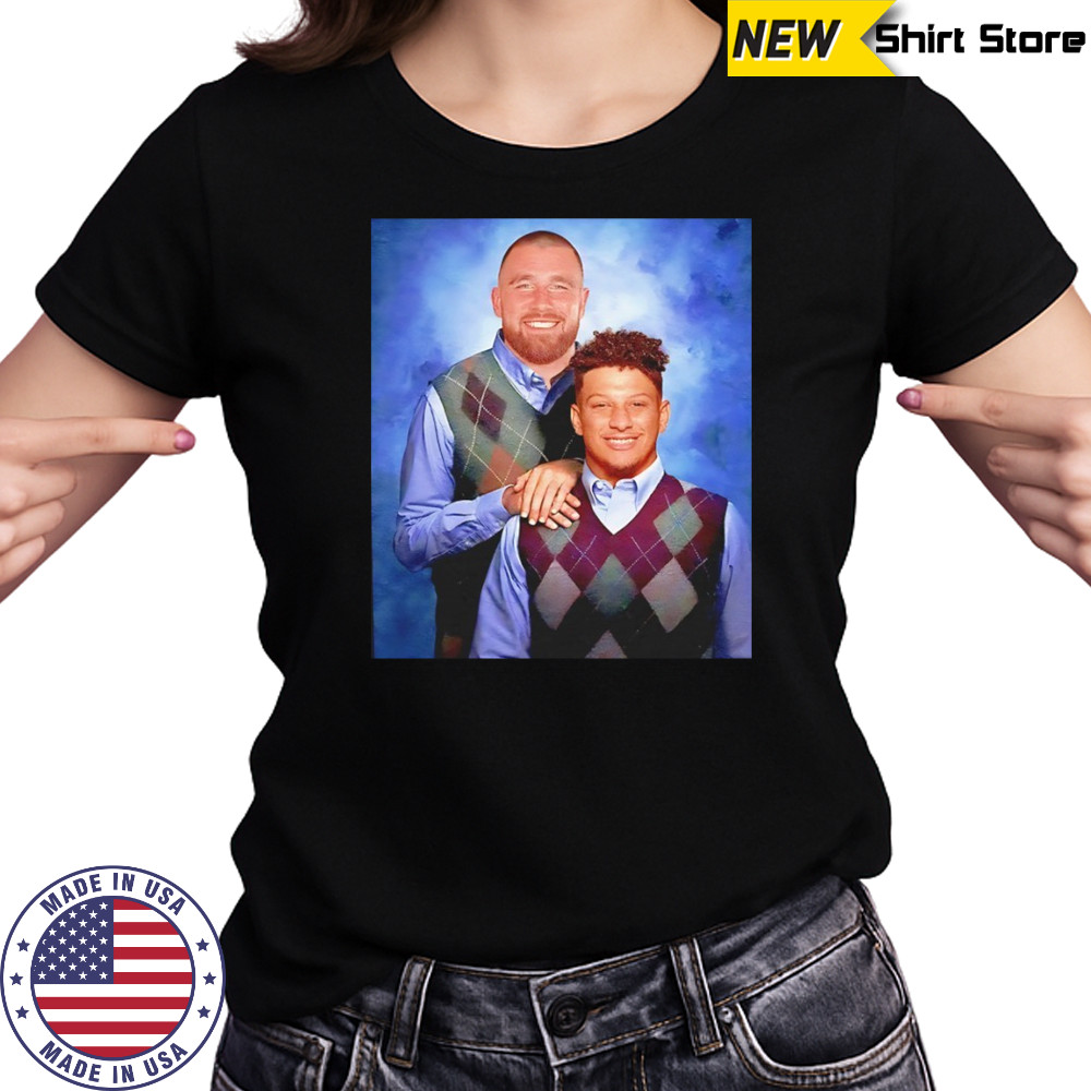 Travis Kelce and Patrick Mahomes Kansas City Chiefs NFL Step Brothers shirt Women's T-shirt