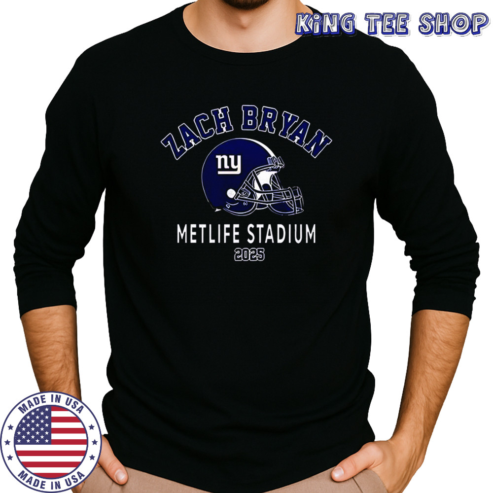 Zach Bryan New York Giants Kings Of Leon T-Shirt Long Sleeved