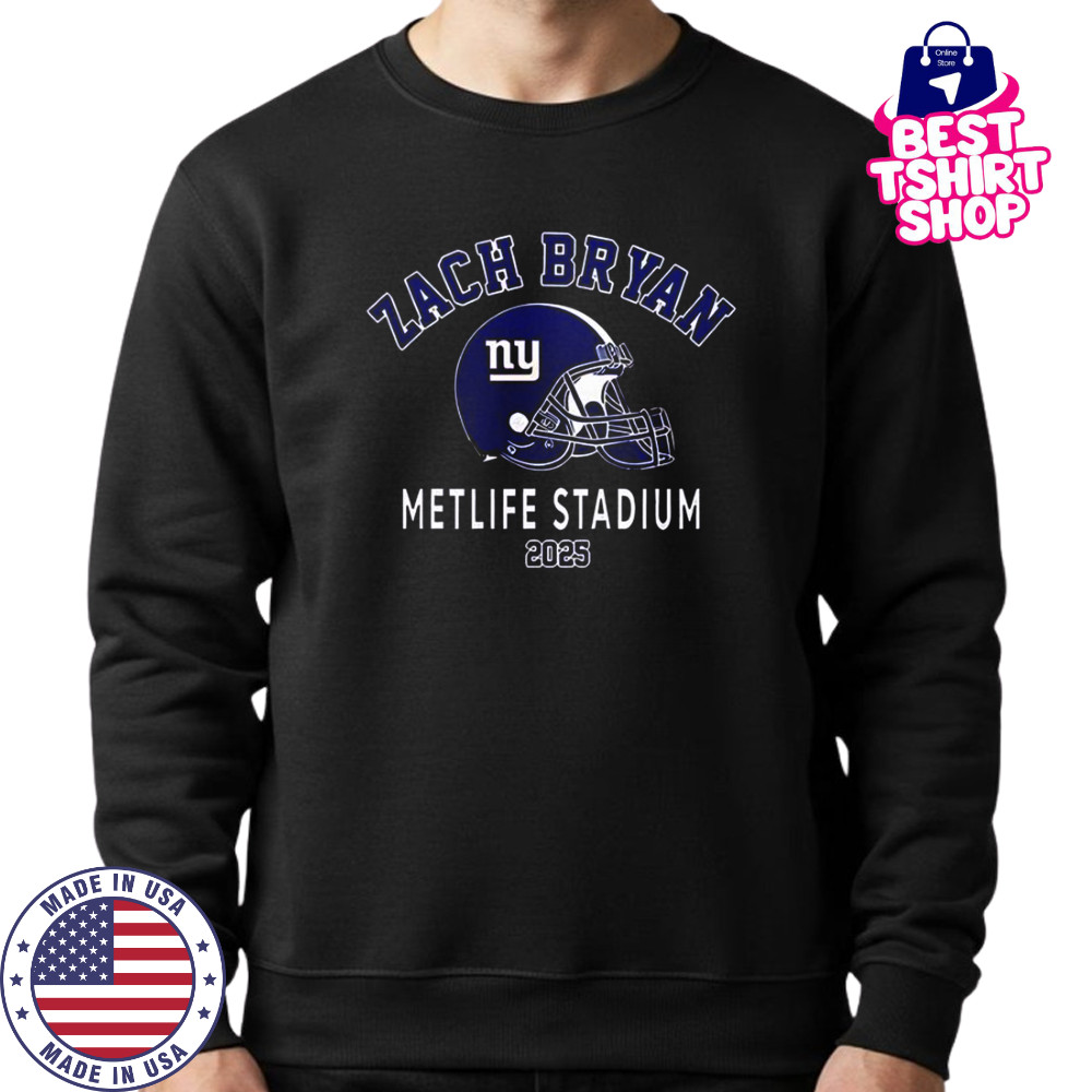 Zach Bryan New York Giants Kings Of Leon T-Shirt Sweatshirt