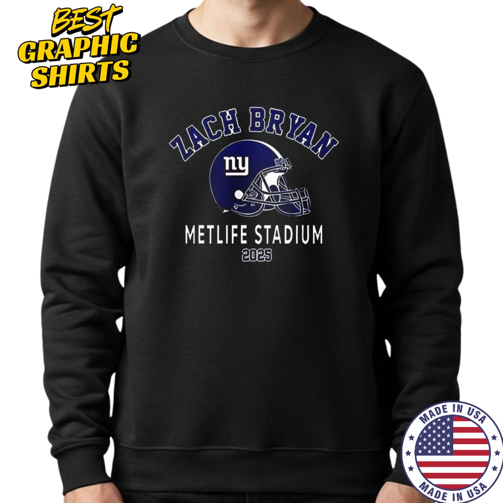 Zach Bryan New York Giants Kings Of Leon T-Shirt Sweatshirt