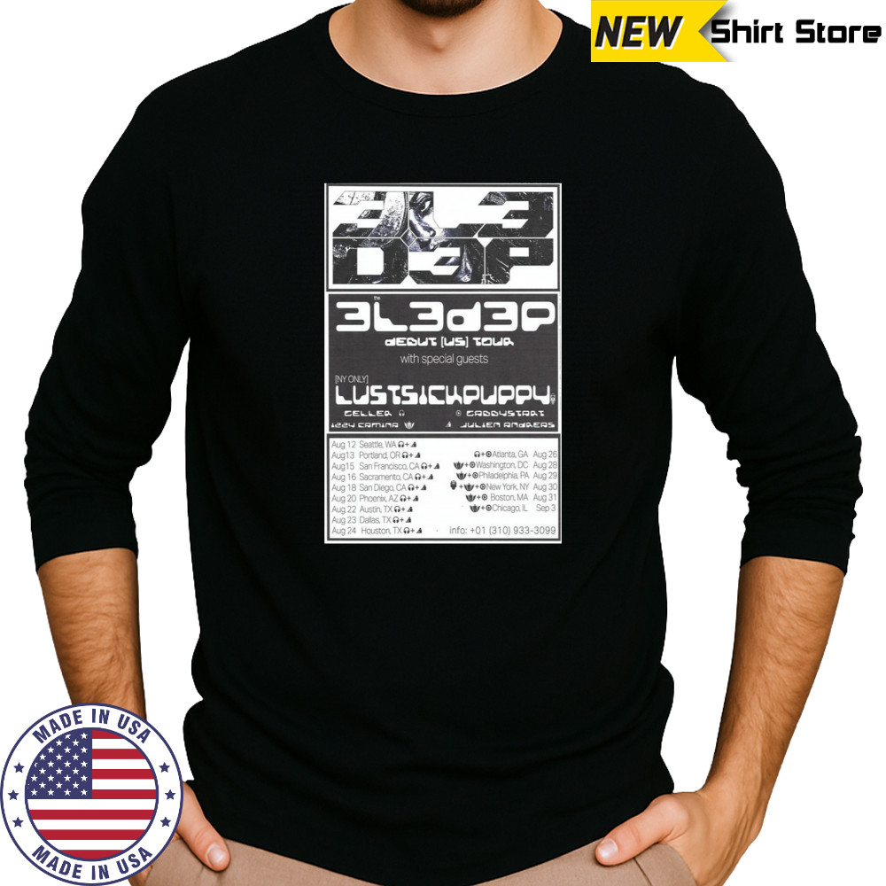 3L3D3P USA TOUR POSTER T-Shirt Long Sleeved