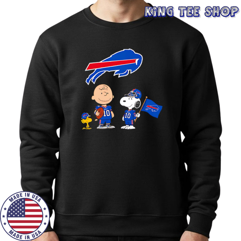 Buffalo Bills Charlie Brown Snoopy Woodstock Peanuts shirt Sweatshirt