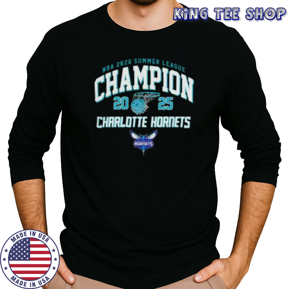 Charlotte Hornets NBA 2k26 Summer League 2025 Las Vegas Champions shirt Long Sleeved