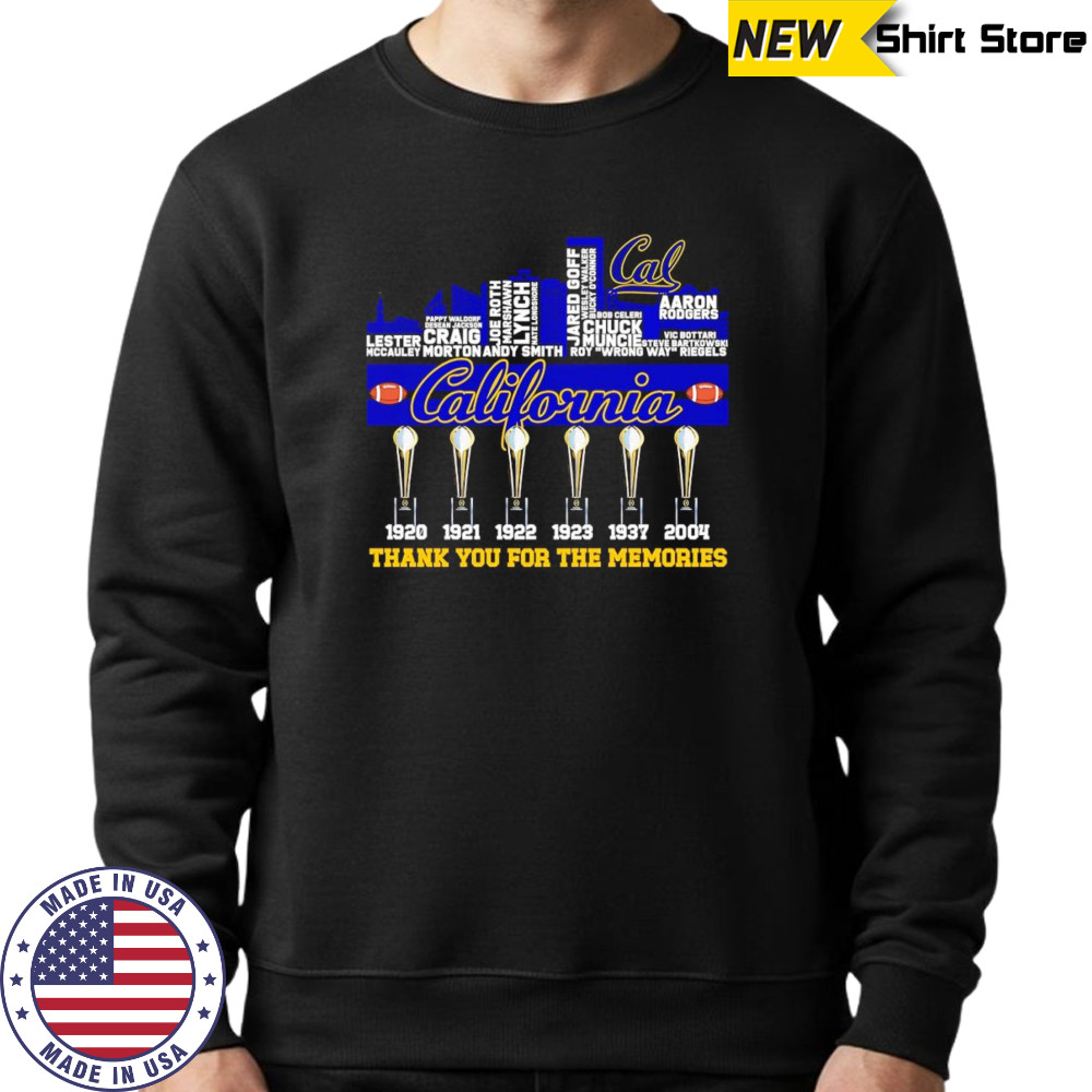 City skyline California thank you for the memories shirt Sweatshirt
