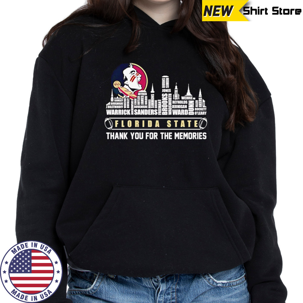 City skyline Florida State thank you for the memories shirt Hoodie