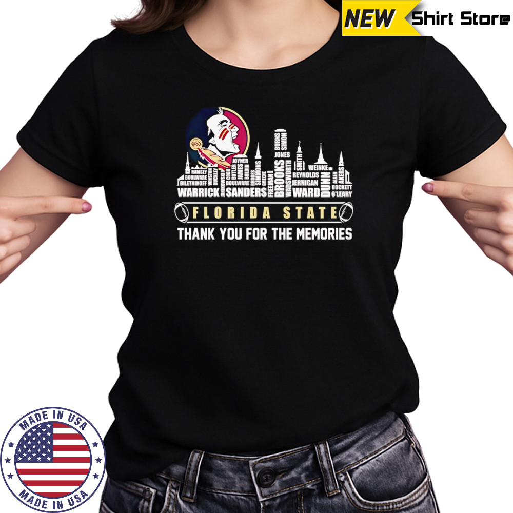 City skyline Florida State thank you for the memories shirt Women's T-shirt