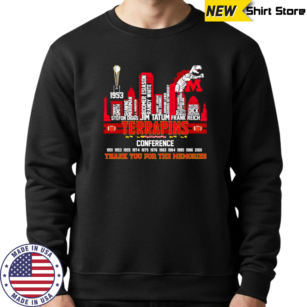 City skyline Terrapins Conference thank you for the memories shirt Sweatshirt