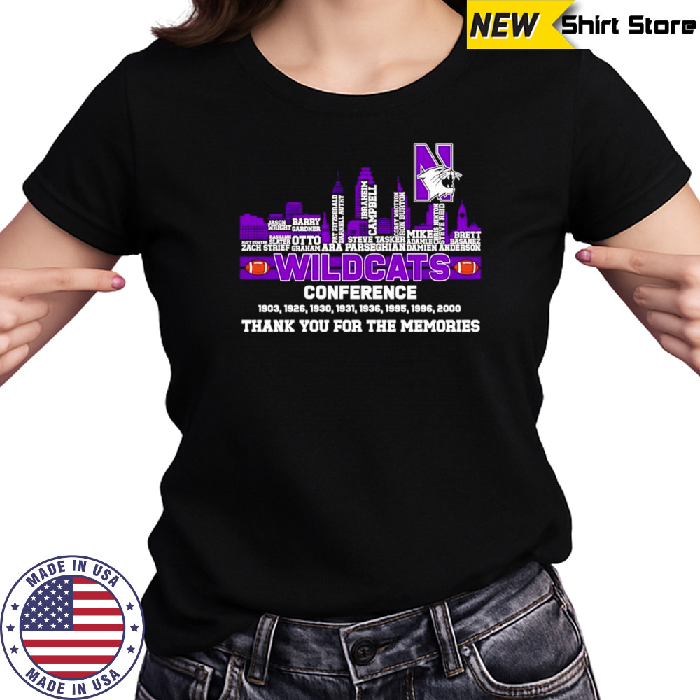 City skyline Wildcats Conference thank you for the memories shirt Women's T-shirt