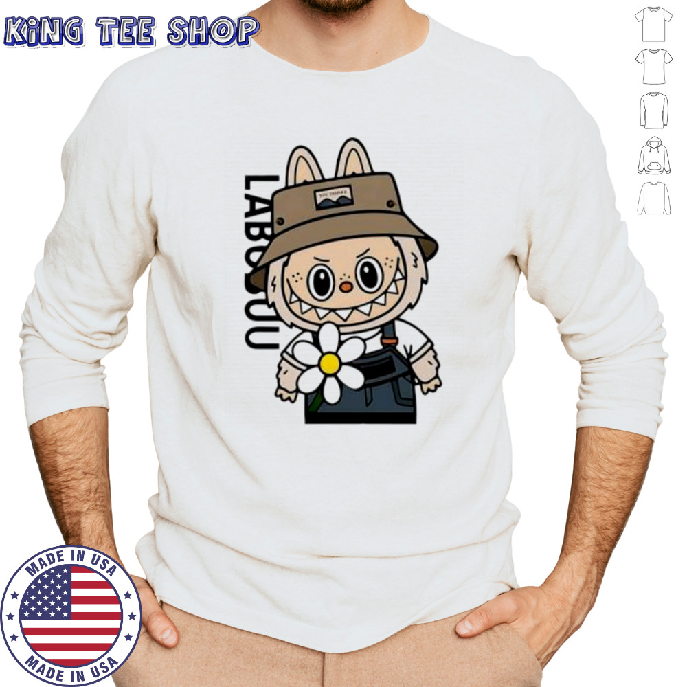 Cute Labubu Daisy Flower shirt Long Sleeved