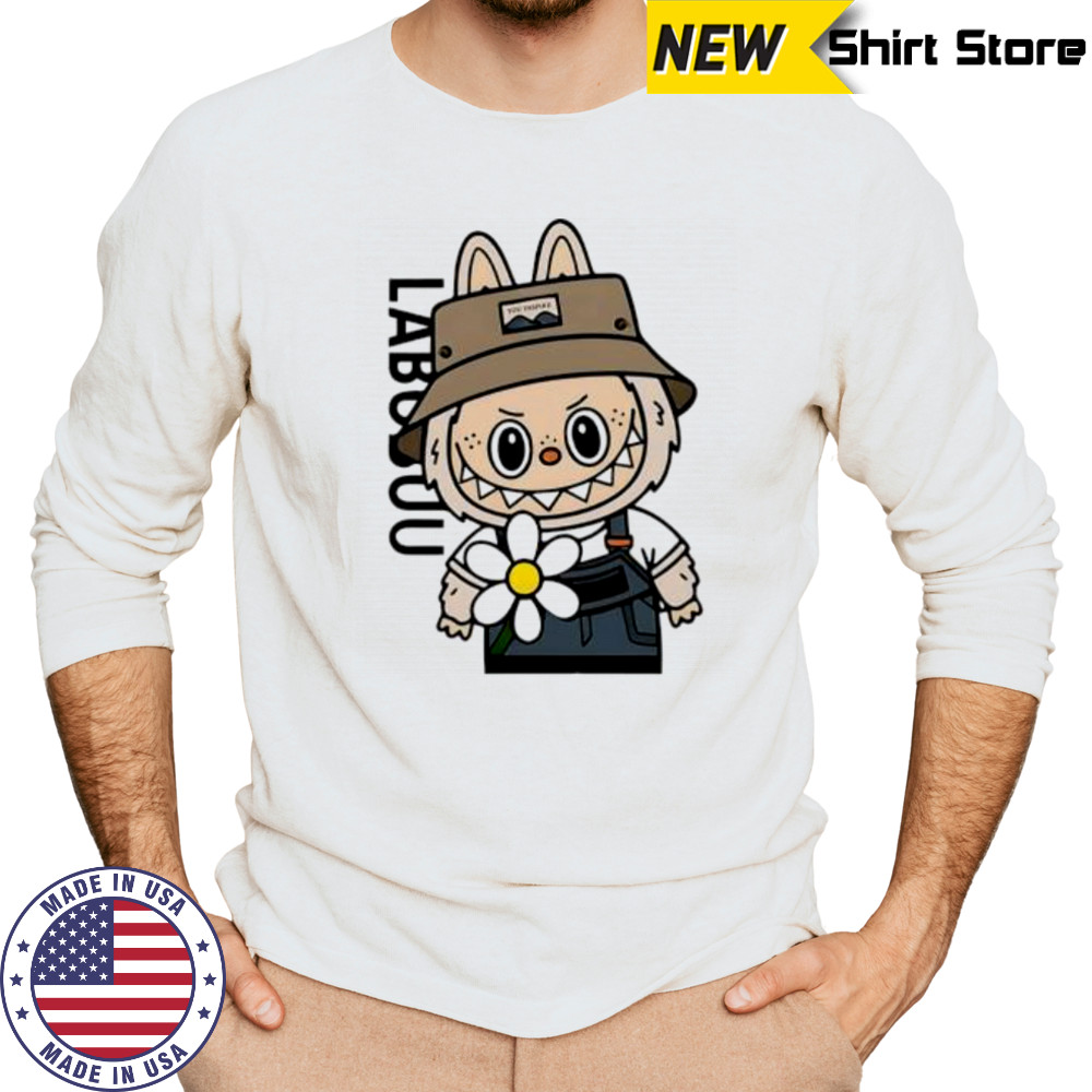 Cute Labubu Daisy Flower shirt Long Sleeved