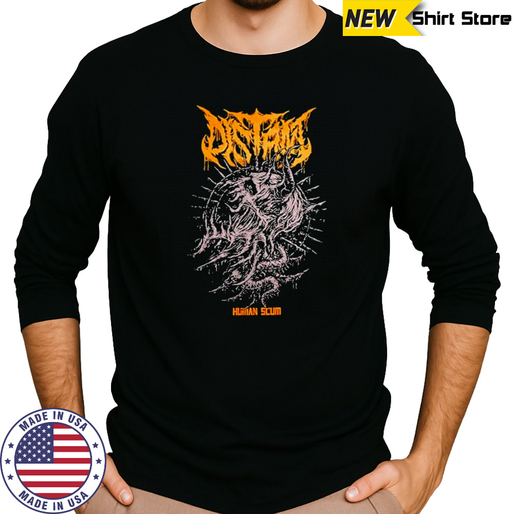 Distant Human Scum T-Shirt Long Sleeved