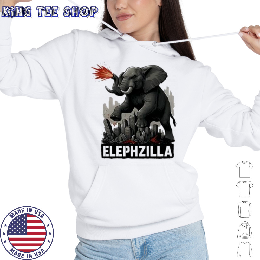 Elephent Elephzilla Parody In Action shirt Hoodie