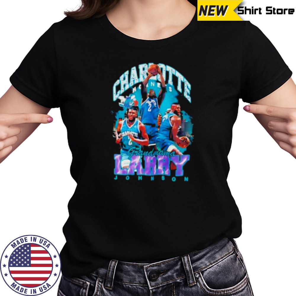 Larry Johnson Charlotte Hornets Grandmama Graphic T Shirt Women's T-shirt