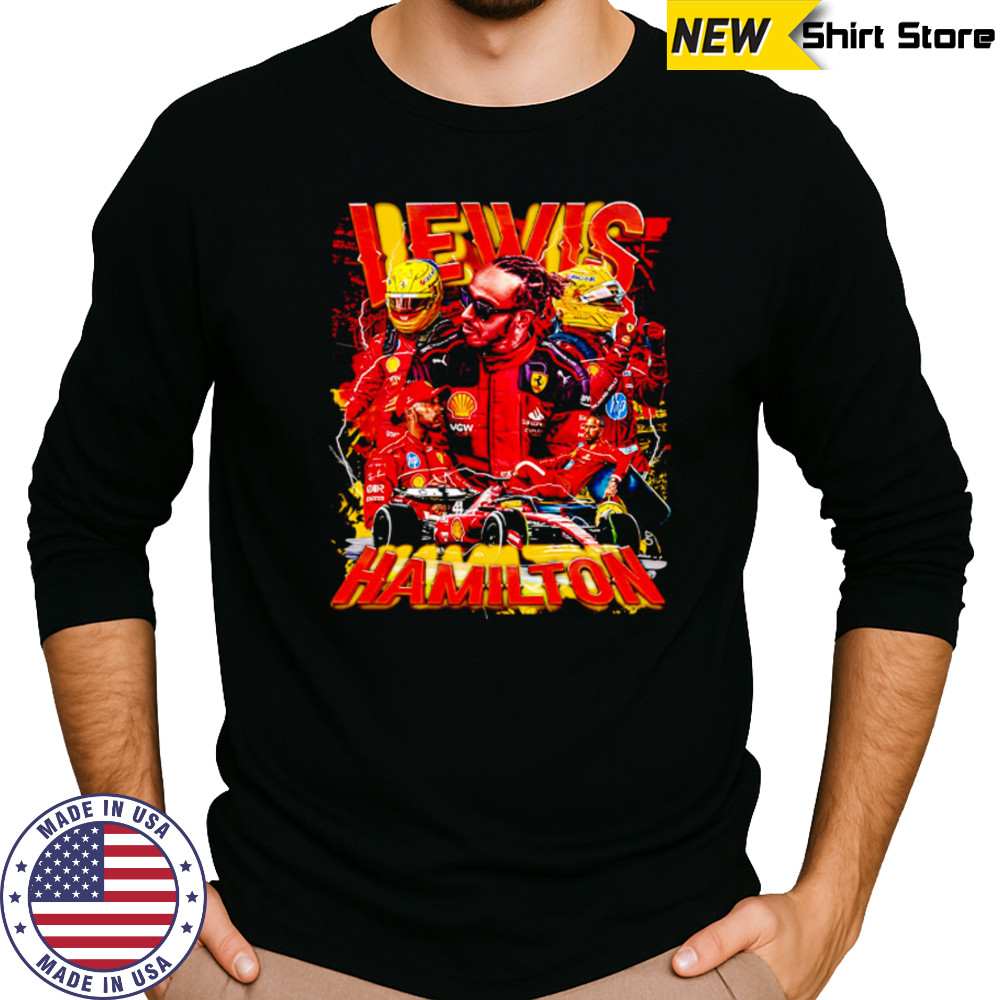 Lewis Hamilton the Goat F1 Range graphic shirt Long Sleeved