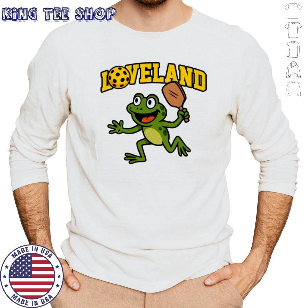 Loveland Frog Pickleball funny shirt Long Sleeved