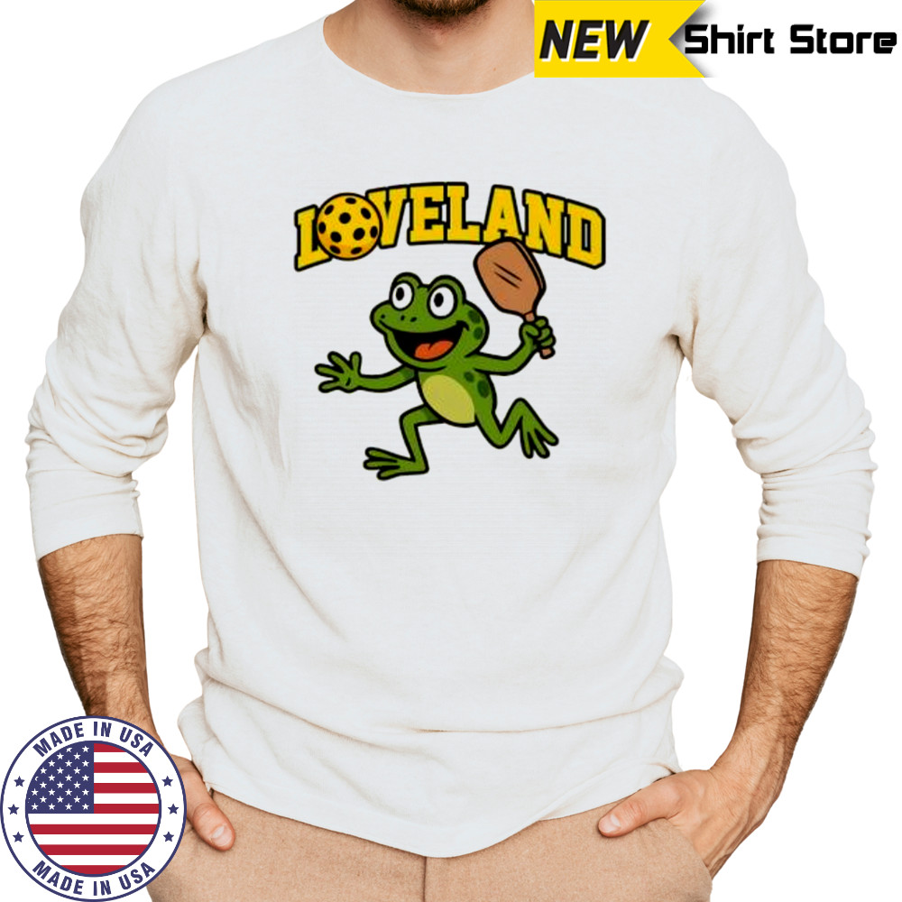 Loveland Frog Pickleball funny shirt Long Sleeved