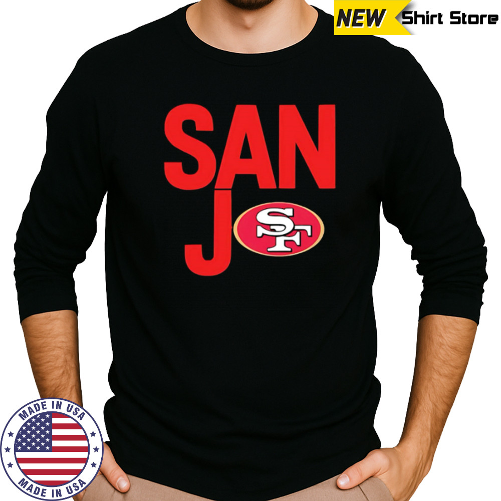 San Jo San Francisco 49ers logo shirt Long Sleeved