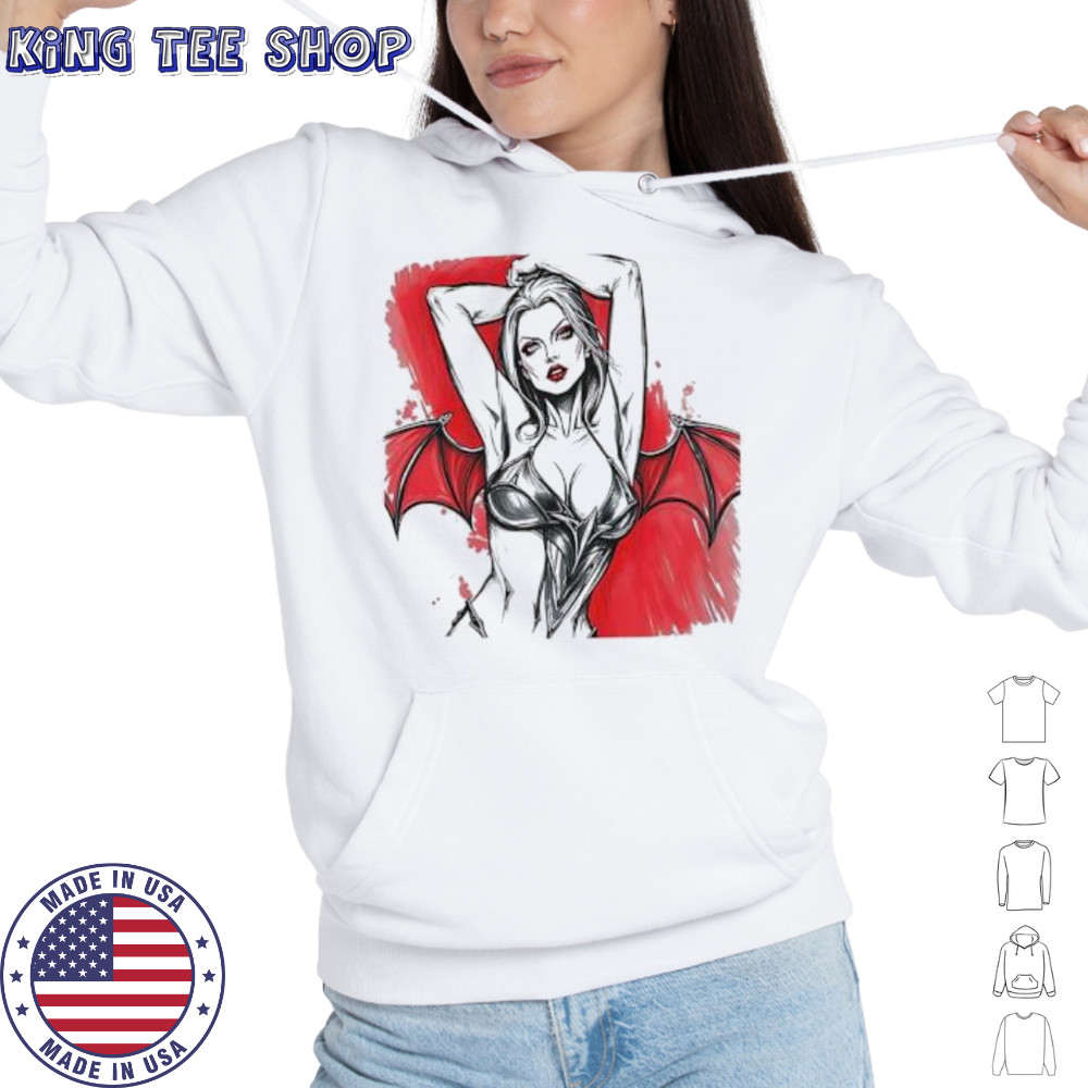 Sexy Devil Lady Print shirt Hoodie