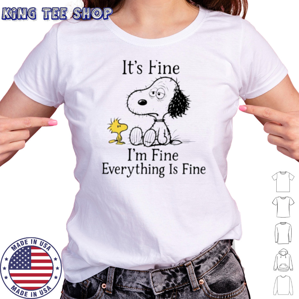 Snoopy and Woodstock it’s fine I’m fine everything is fine shirt Women's T-shirt