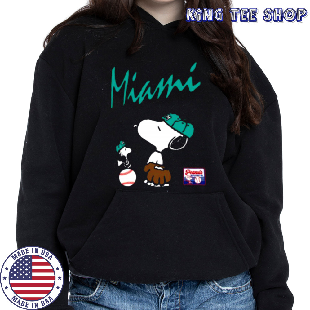 Snoopy Peanuts Ripple Junction Miami Baseball shirt Hoodie