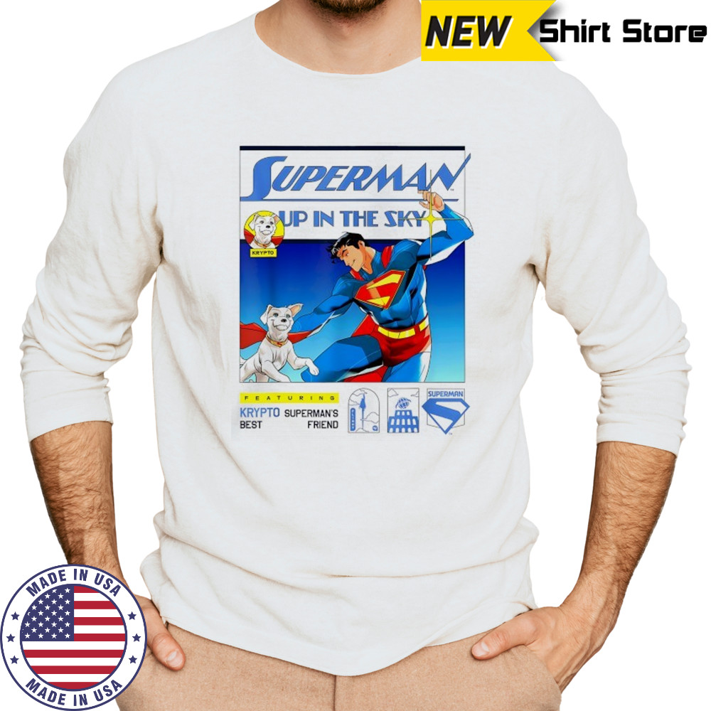 Superman 2025 Up in the Sky Krypto and Superman’s best friend shirt Long Sleeved