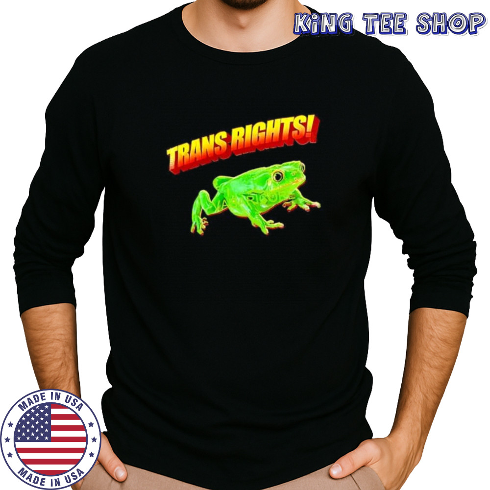 Trans Rights Frog shirt Long Sleeved