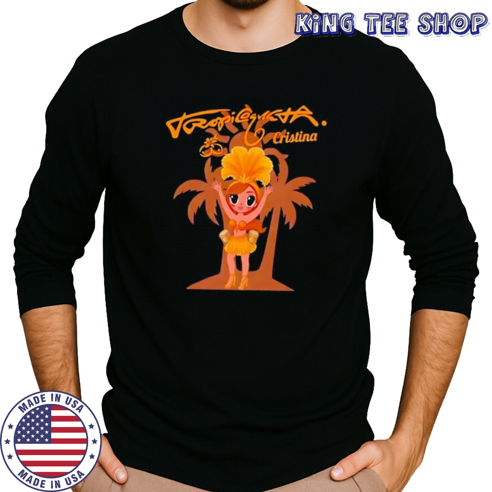 Tropicoqueta Cristina summer cartoon shirt Long Sleeved