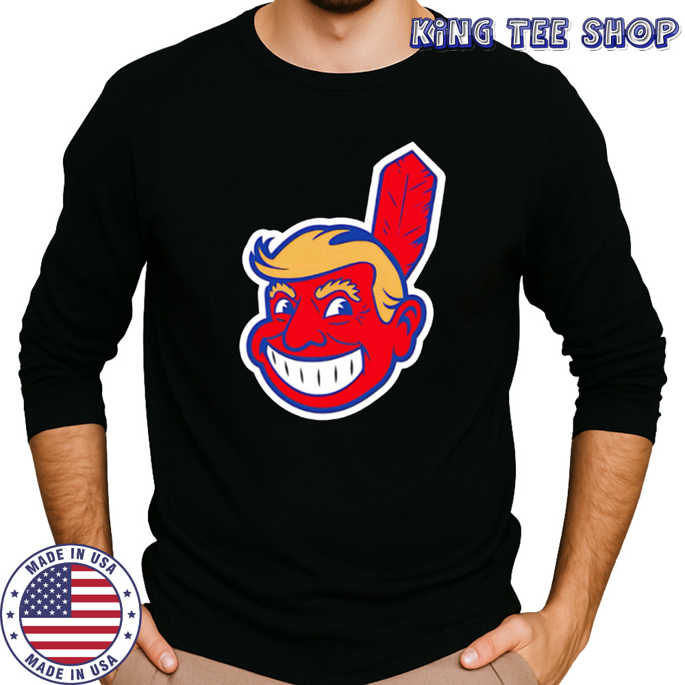 Trump chief wahoo make indians great again shirt Long Sleeved