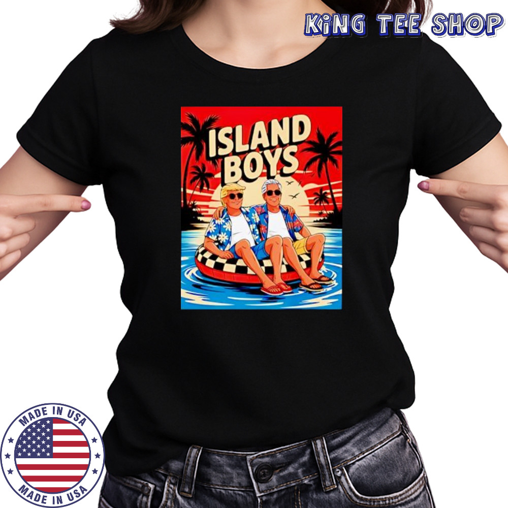 Trump Epstein Island Boys sunset shirt Women's T-shirt