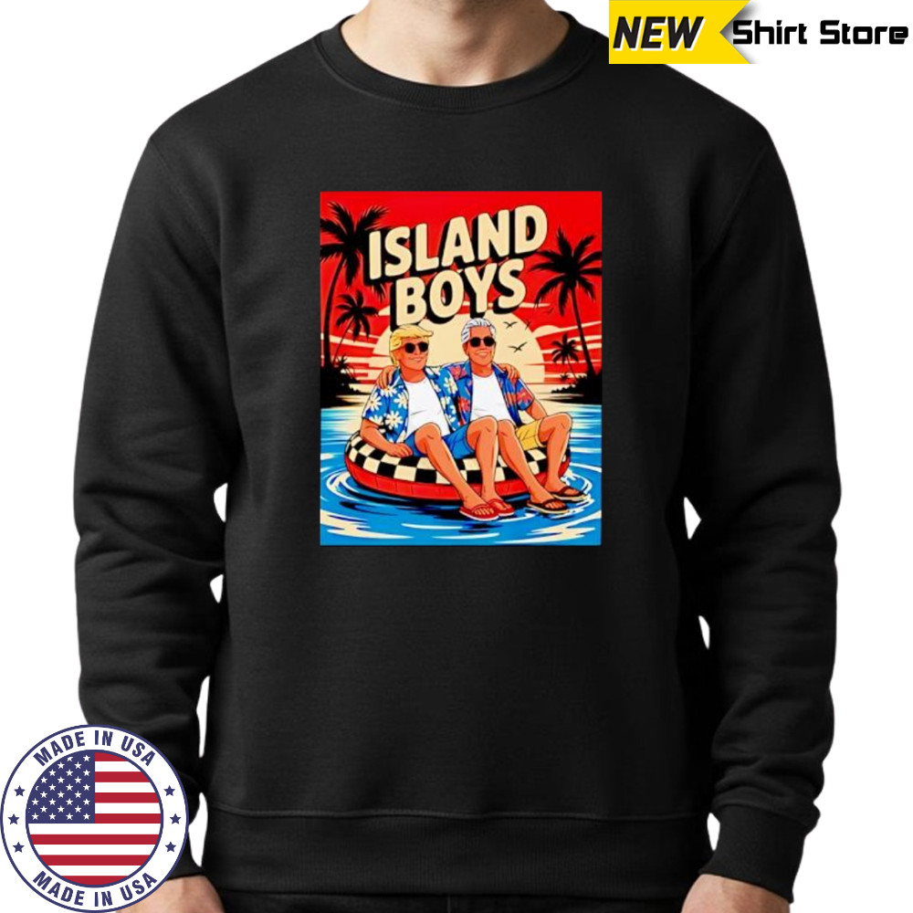 Trump Epstein Island Boys sunset shirt Sweatshirt