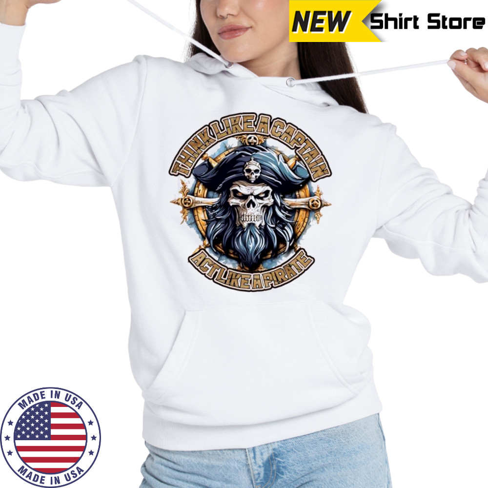 Act Like A Pirate Short Sleeve Performance shirt Hoodie