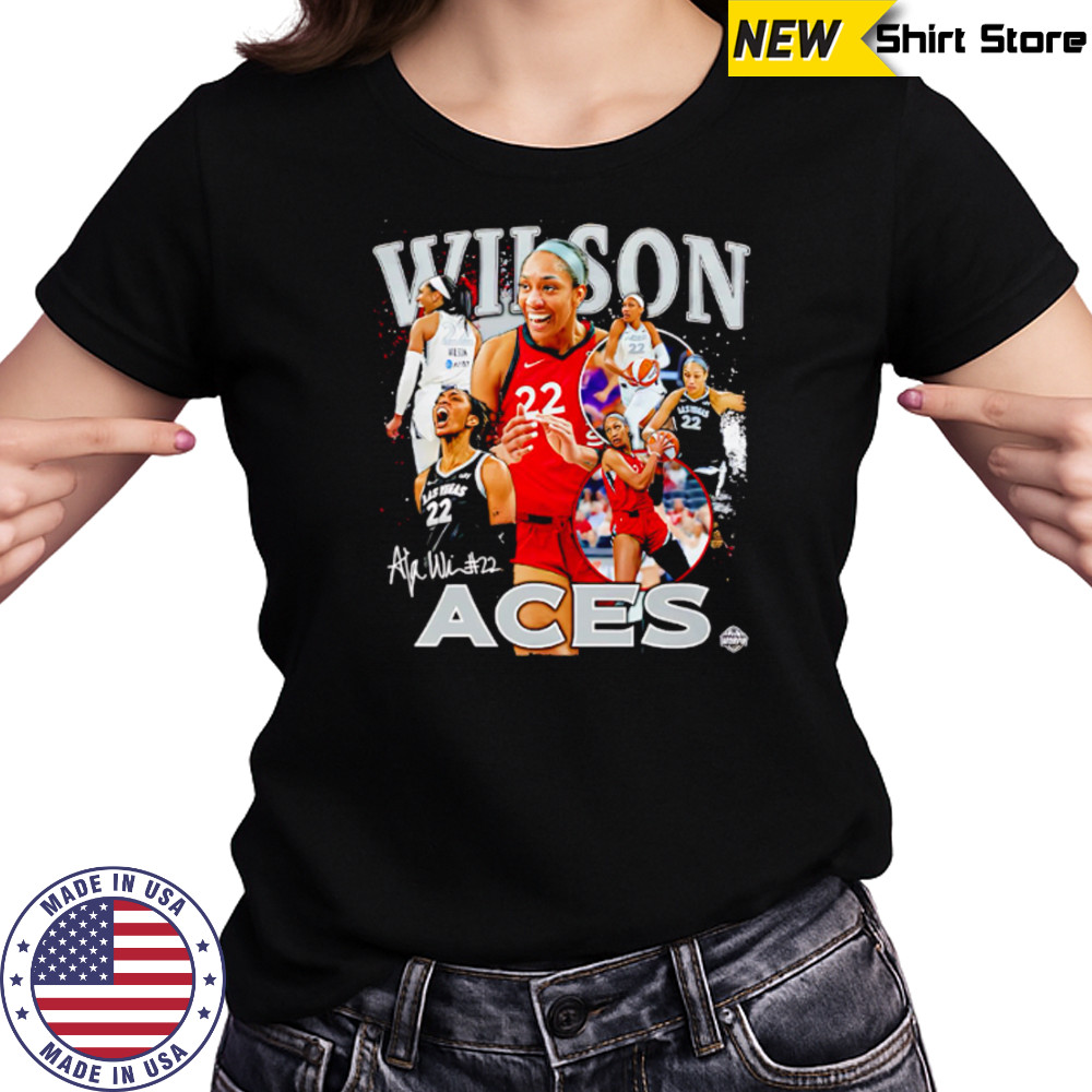 A’ja Wilson Las Vegas Aces WNBA All-Star signature shirt Women's T-shirt