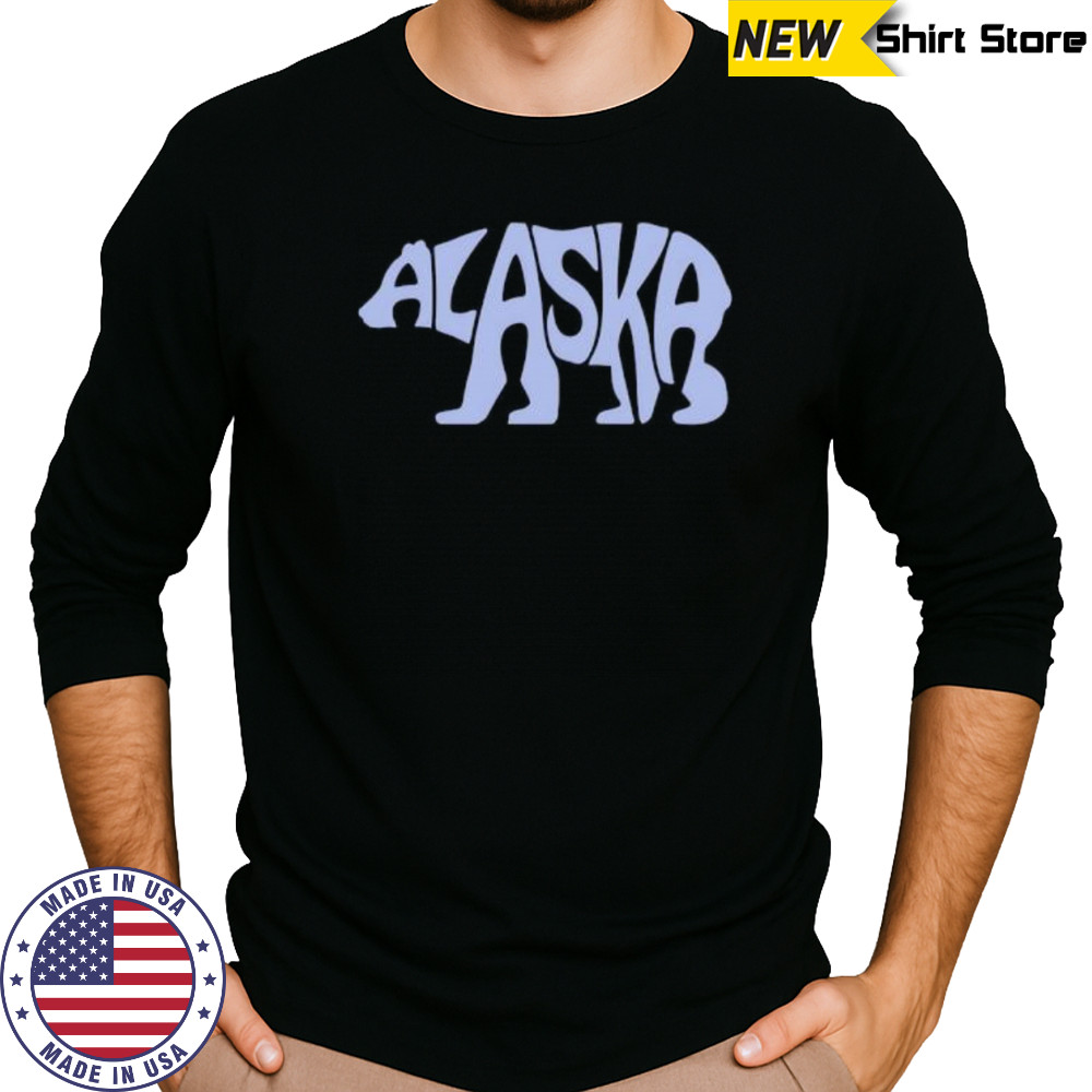 Alaska Bear Word shirt Long Sleeved