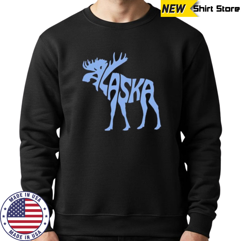 Alaska Moose Word shirt Sweatshirt