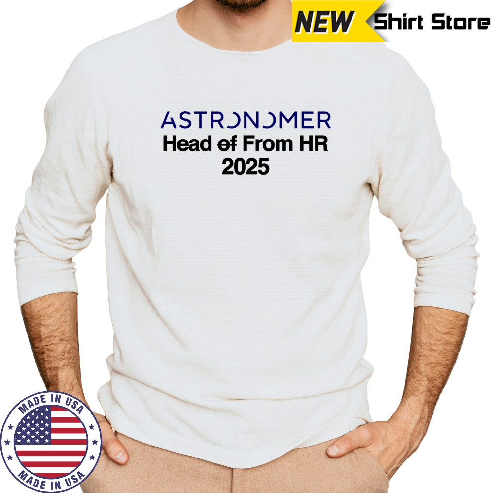 Astronomer head from HR 2025 shirt Long Sleeved