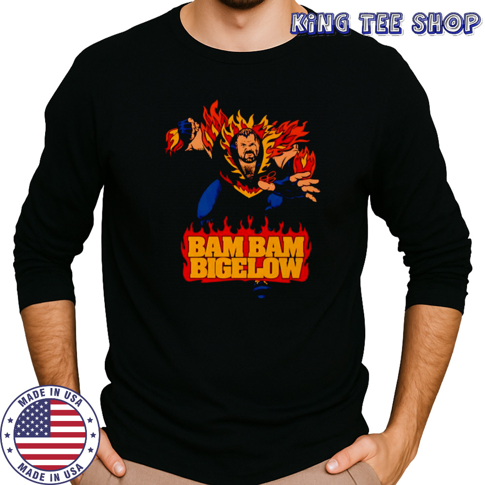 Bam Bam Bigelow caricature shirt Long Sleeved
