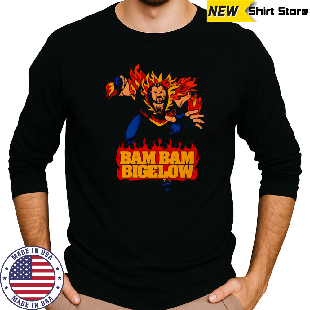 Bam Bam Bigelow caricature shirt Long Sleeved