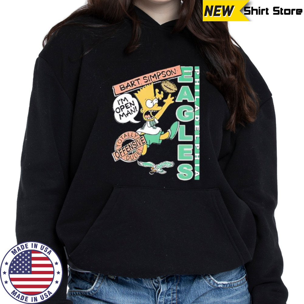 Bart Simpson Eagles NFL shirt Hoodie