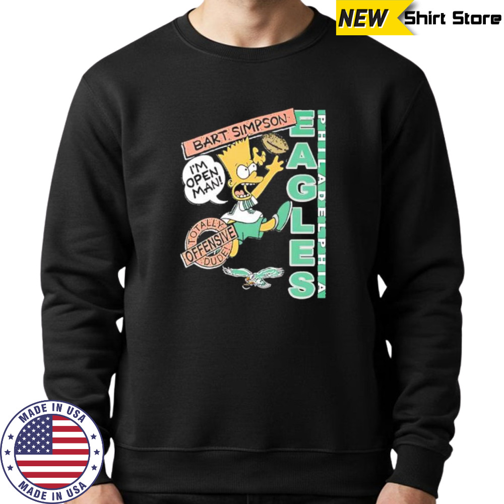 Bart Simpson Eagles NFL shirt Sweatshirt