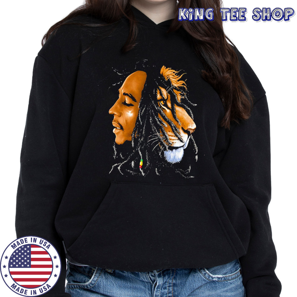 Bob Marley Lion T-Shirt Hoodie