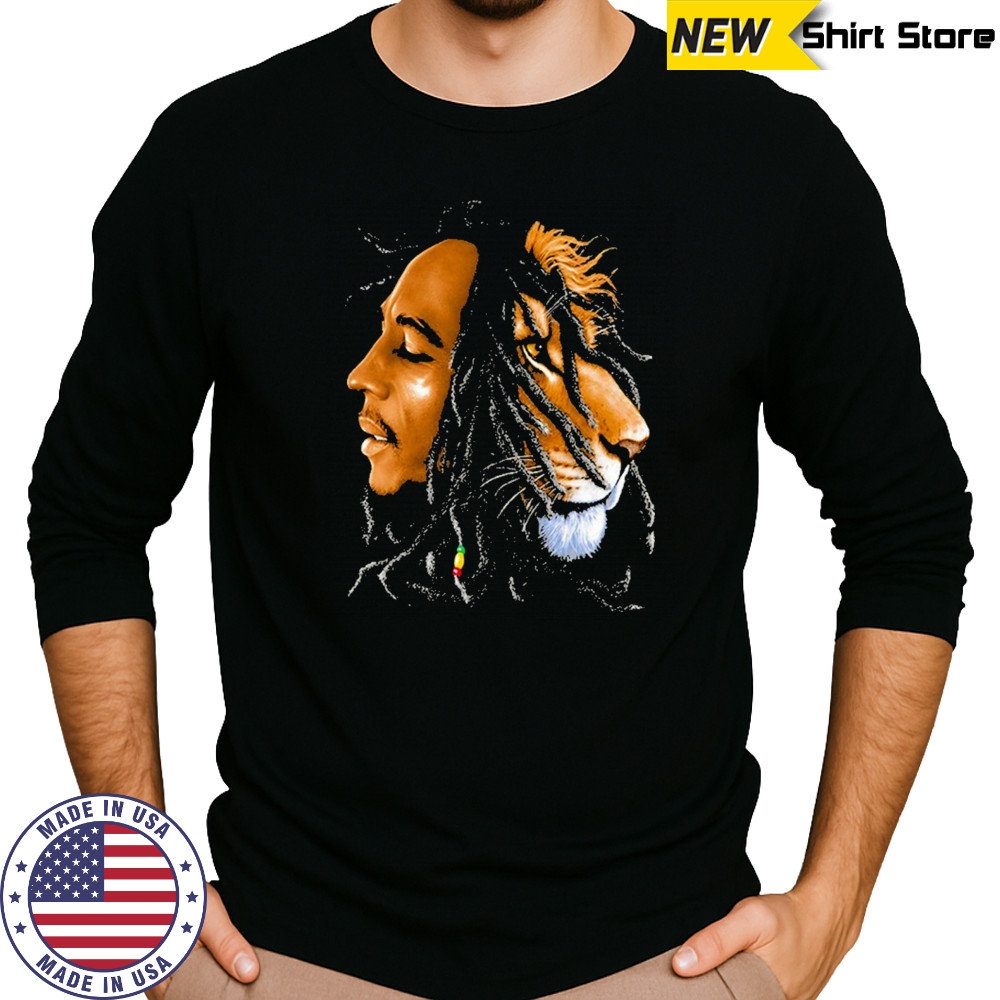 Bob Marley Lion T-Shirt Long Sleeved