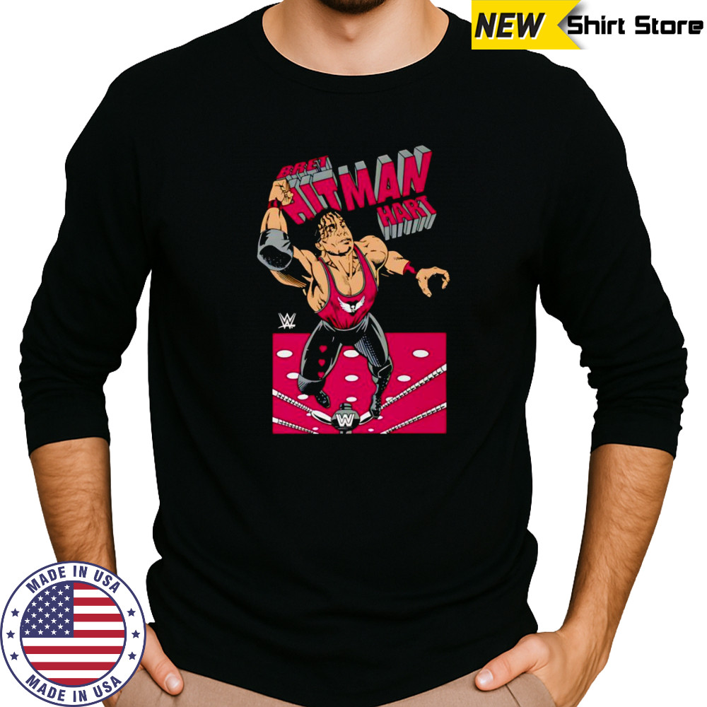Bret Hart caricature shirt Long Sleeved