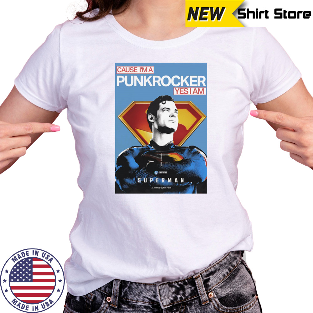 Cause I’m a Punk Rocker yes I am Superman shirt Women's T-shirt