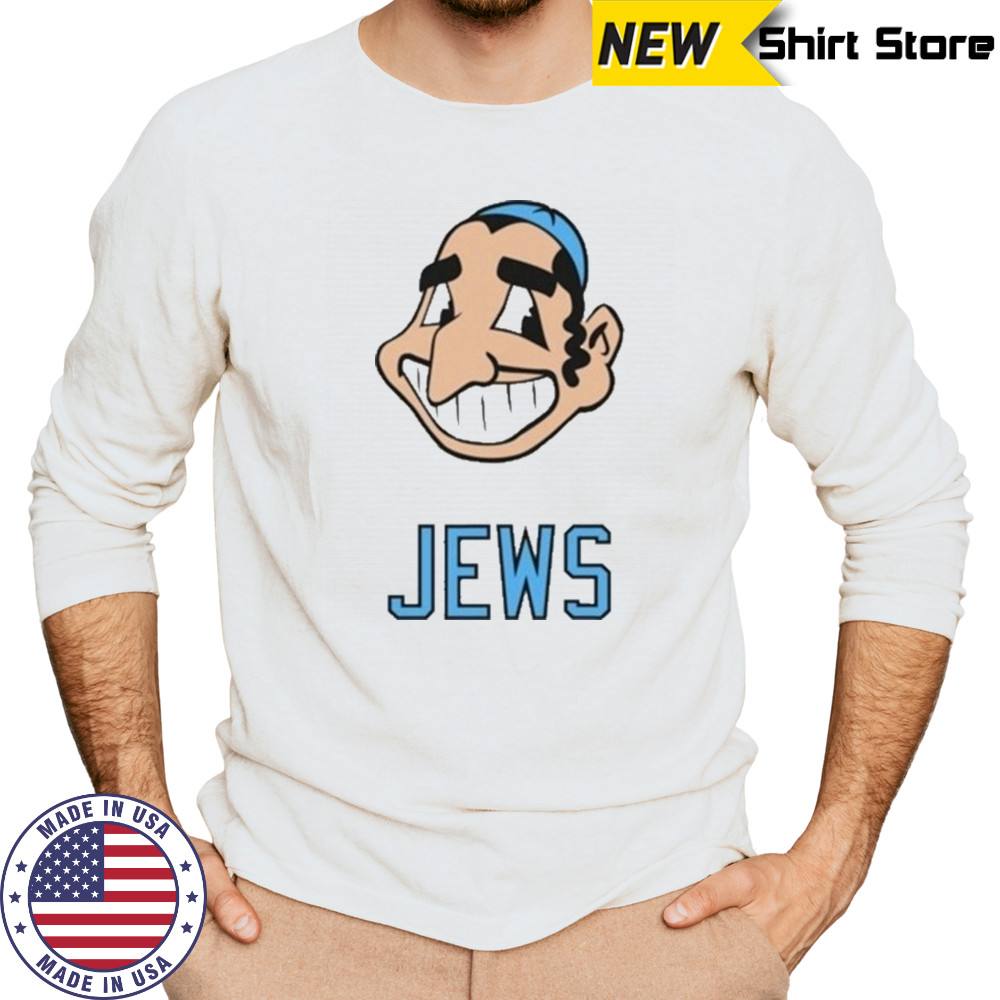 Cleveland Indians Jews Head T-shirt Long Sleeved