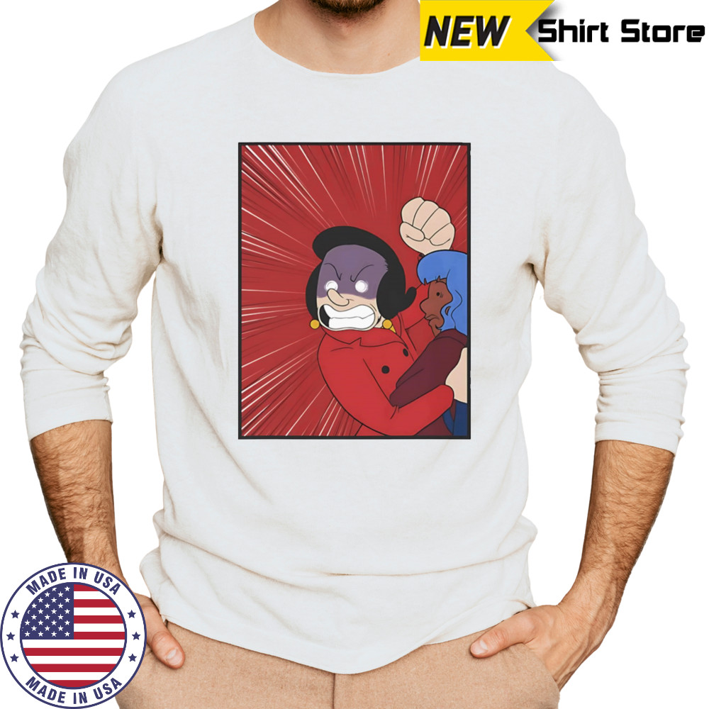 Don’t test me Olive Oyl shirt Long Sleeved