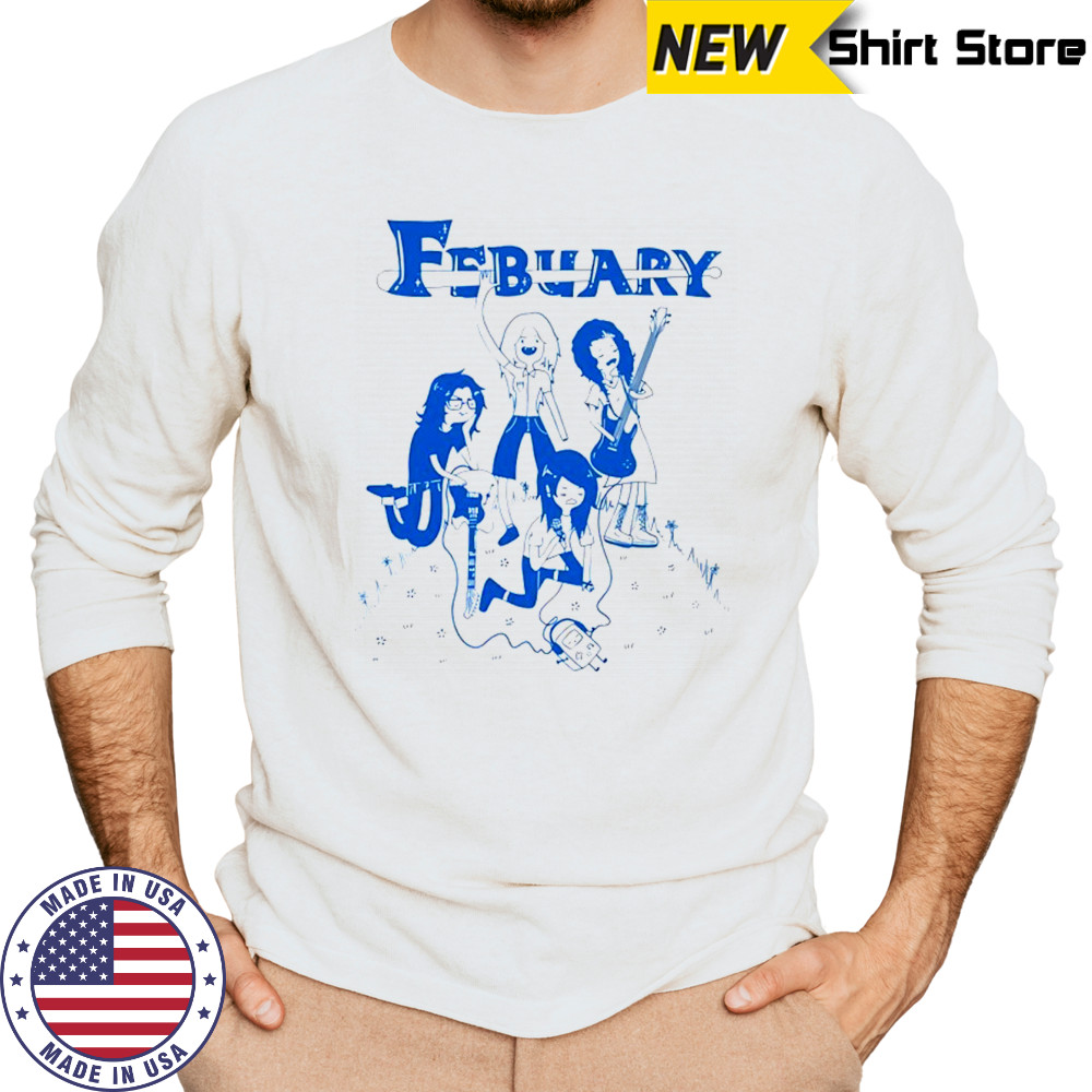 February Adventure Time T-Shirt Long Sleeved