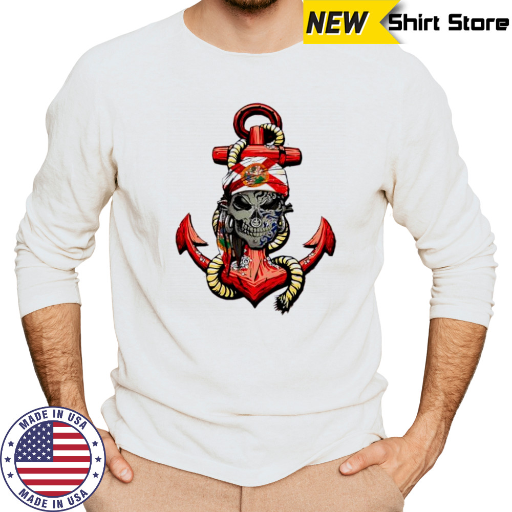 Florida Jolly Roger Short Sleeve Performance shirt Long Sleeved