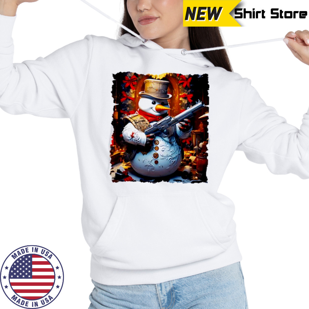 Frosty the Gangster Short Sleeve Performance shirt Hoodie