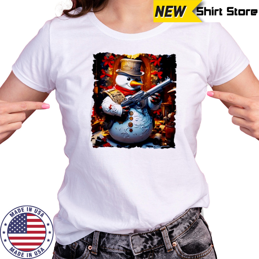 Frosty the Gangster Short Sleeve Performance shirt Women's T-shirt